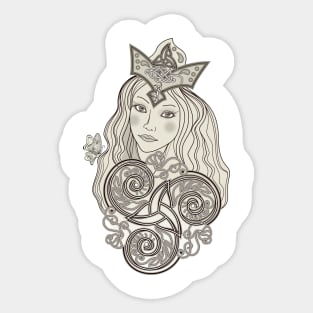 Fabulous Viking fairy Sticker